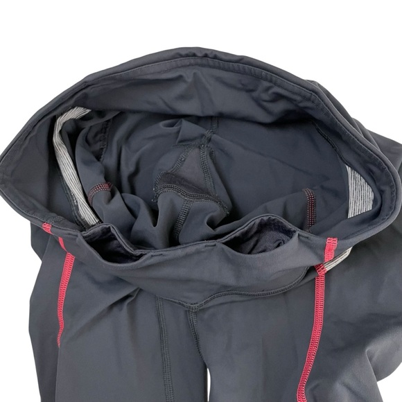 lululemon 4 Pace Rurched Side Crop Legging Gray Coral sz 4 - Picture 10 of 12